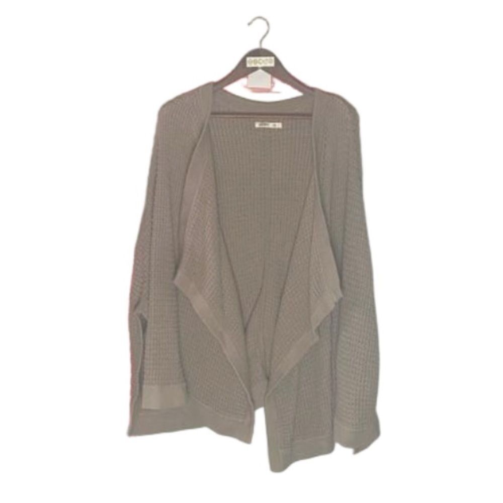 OLD NAVY tan thick knit poncho coverup // XL